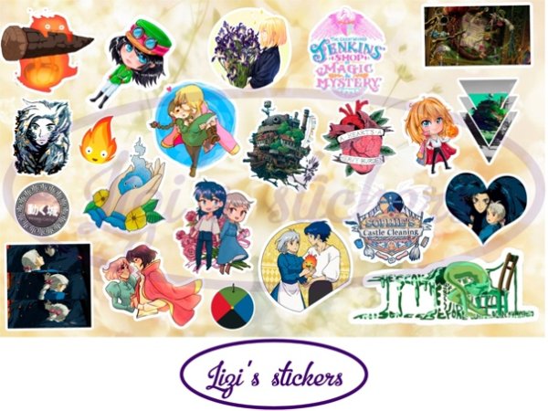 Наклейки Ходячий замок Хаула