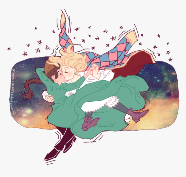 Ходячий замок Хаула Кальцифер и Хаул