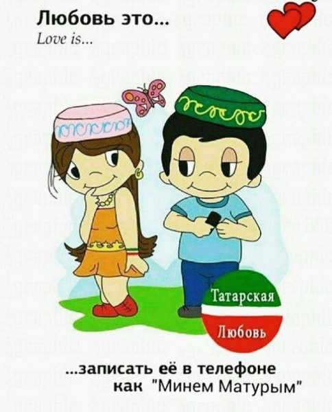 Я тебя люблю на татарском языке