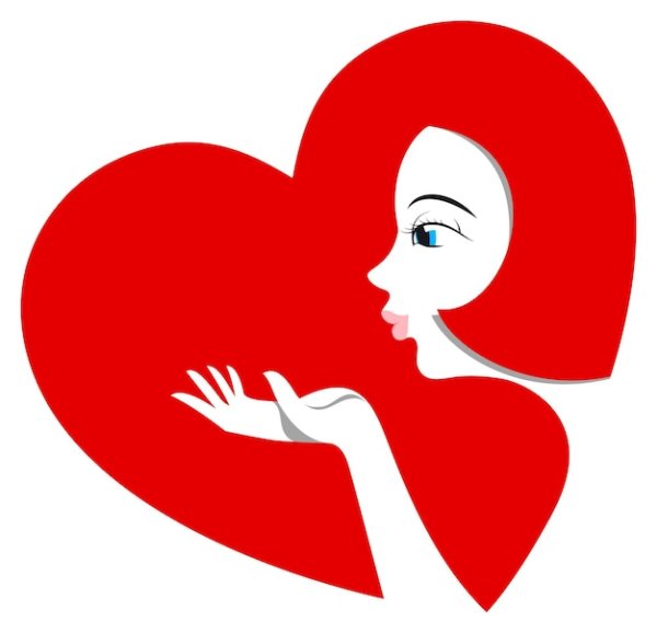 Стикеры с воздушным поцелуем