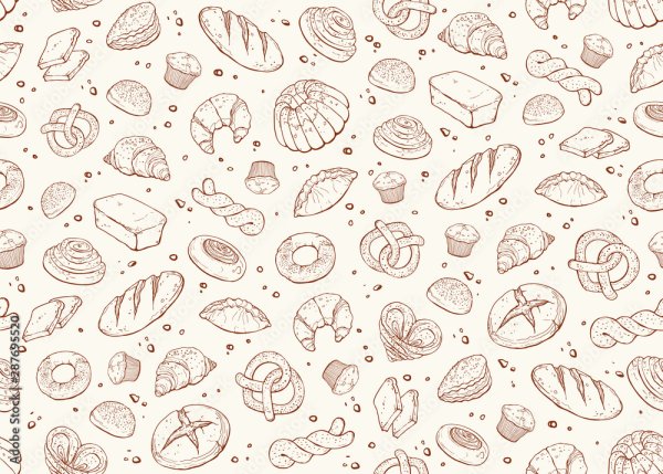 Паттерн хлебобулочные изделия