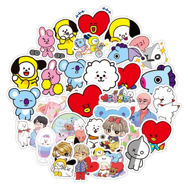 Наклейки BTS И bt21