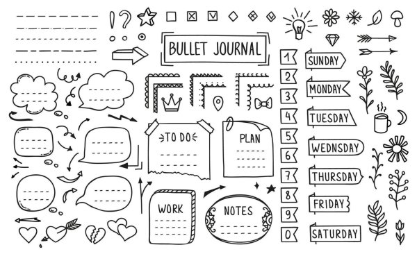 Bullet Journal vector