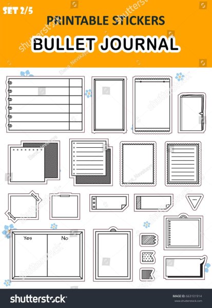 Значки для буллет джорнал