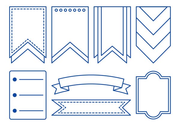 Наклейки для планера для распечатки