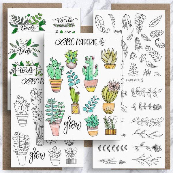 Стикеры для Bullet Journal