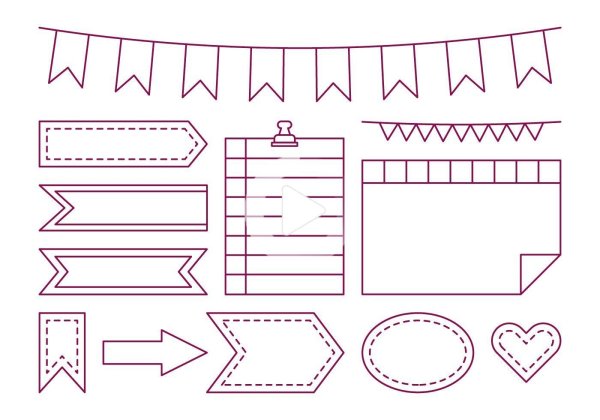 Рамки для буллет джорнал