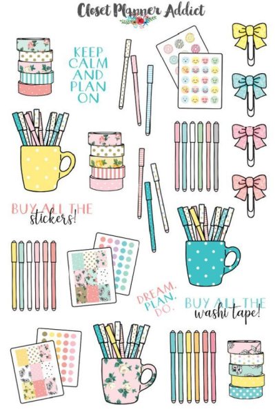 Стикеры для ежедневника