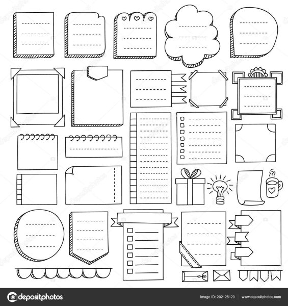 Наклейки для Bullet Journal