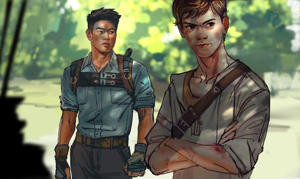 Томас Ньют и Минхо арт