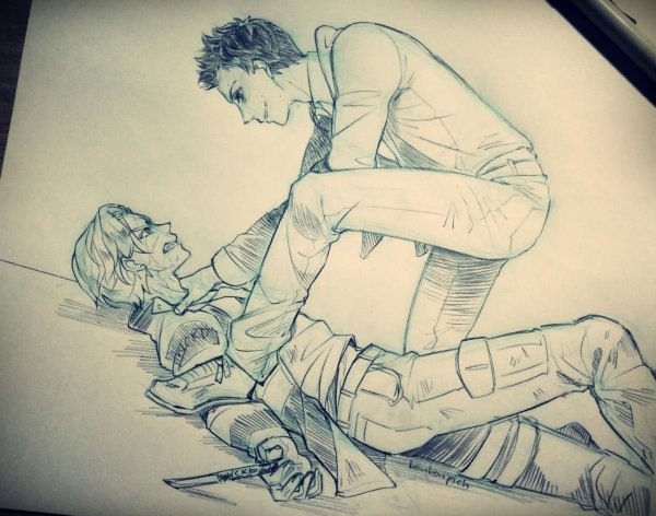 Бегущий в лабиринте Ньют и Томас