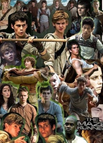 Ньют коллаж Бегущий в лабиринте