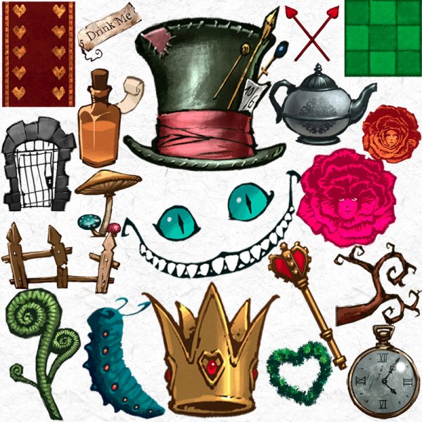 Алиса в стране чудес атрибуты