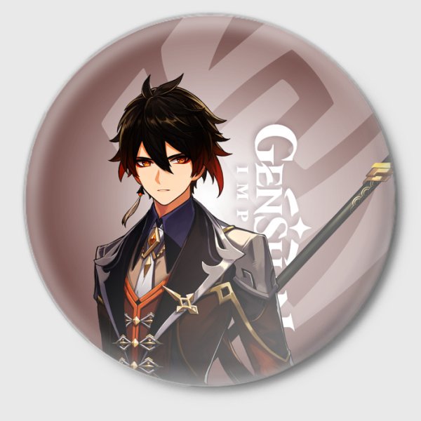 Чжун ли Геншин значок