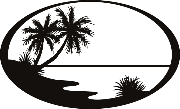 Остров силуэт