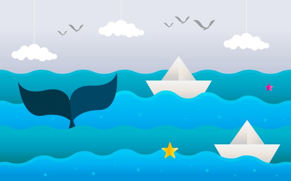 Векторное море