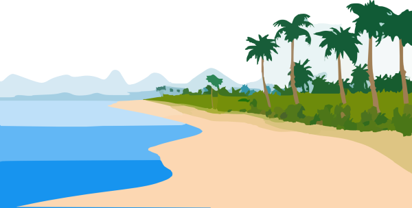 Пляж иллюстрация