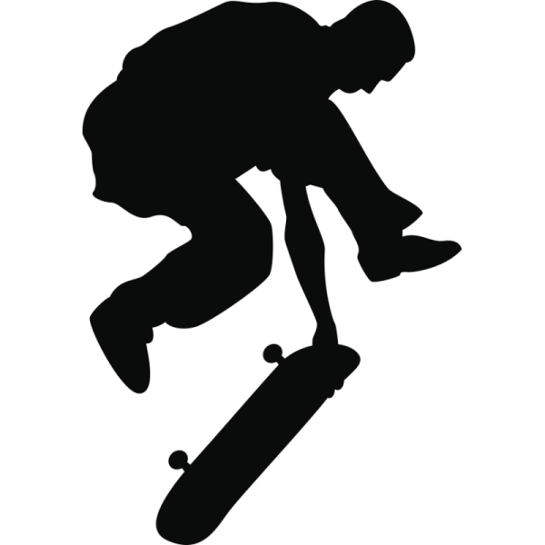 Силуэт скейтбордиста