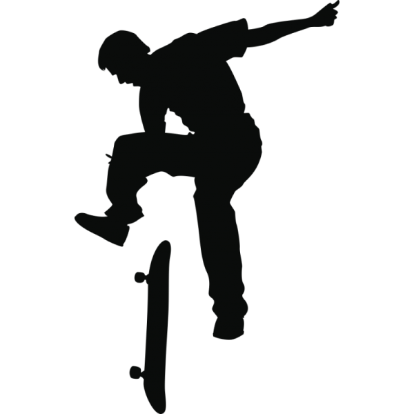 Силуэты скейтеров