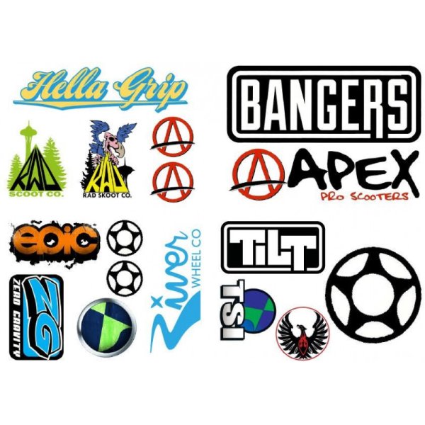 Наклейки для трюковых самокатов