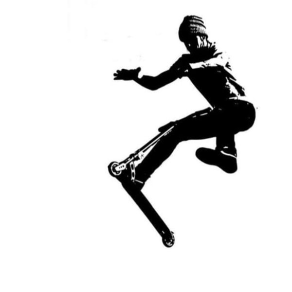 Трюки на самокате вектор