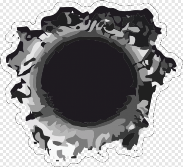 Наклейки пробоины