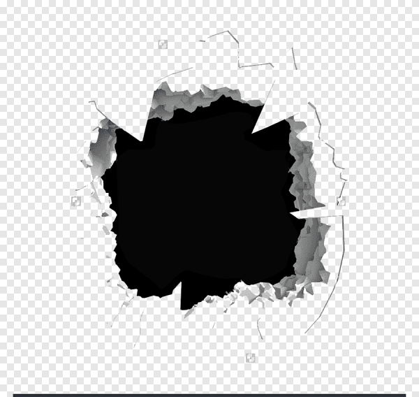 Дыра на белом фоне