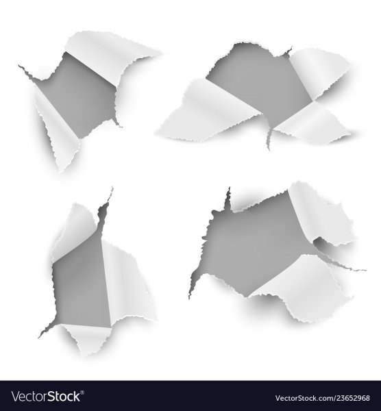 Наклейки бумажные рваные