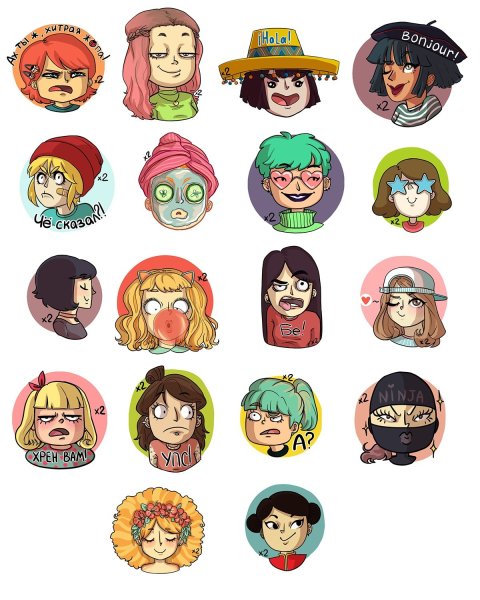 Барбара Геншин Чиби Стикеры