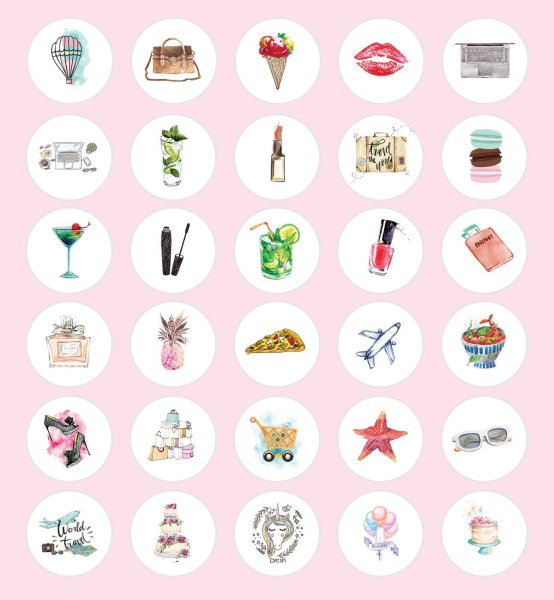 Стильные иконки для инстаграмма