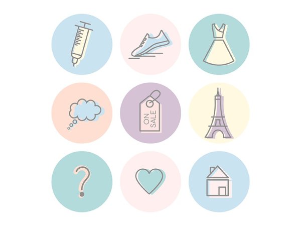 Значки для хайлайтс