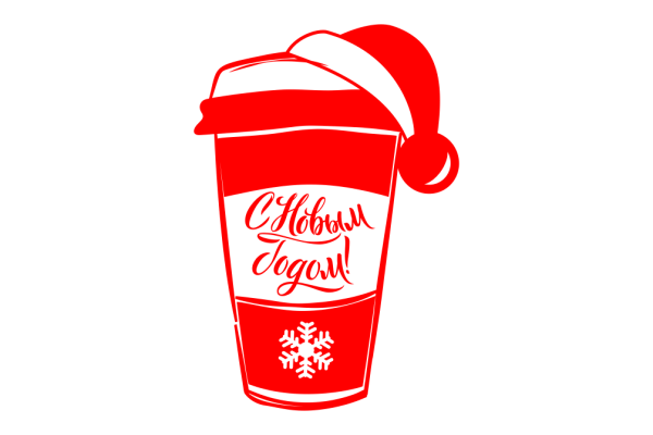 Новогодние Стикеры круглые