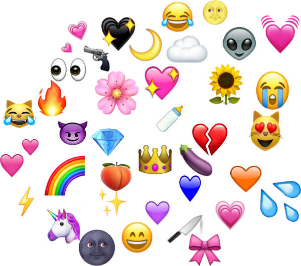 Розовые сердечки над головой