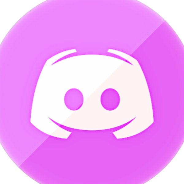 Дискорд значок розовый