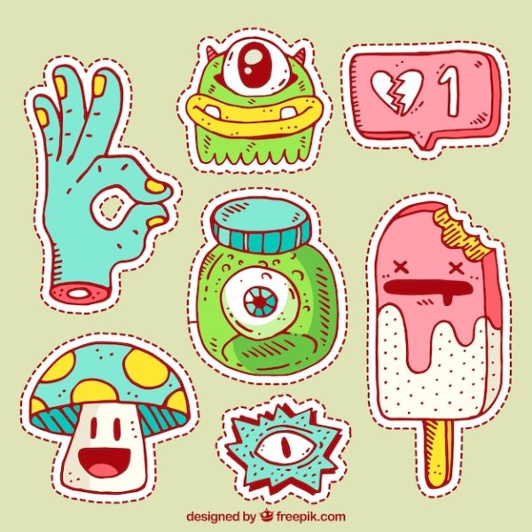 Самодельные наклейки с животными