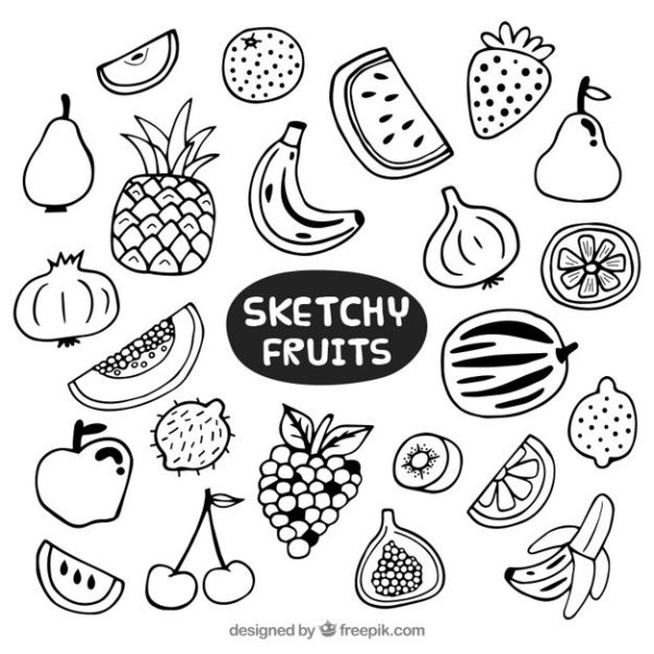 Наклейки "фрукты"