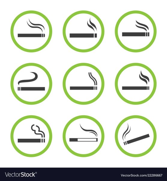 Место для курения вектор