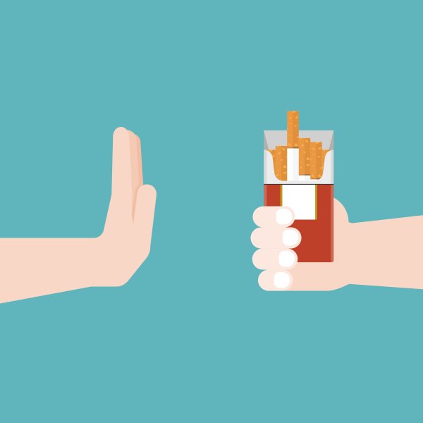 Отказ от курения вектор