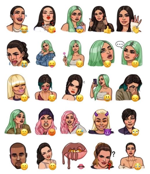 Стикеры Кайли Дженнер