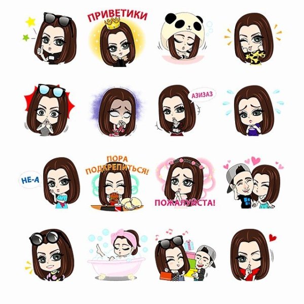 Наклейки от блоггеров