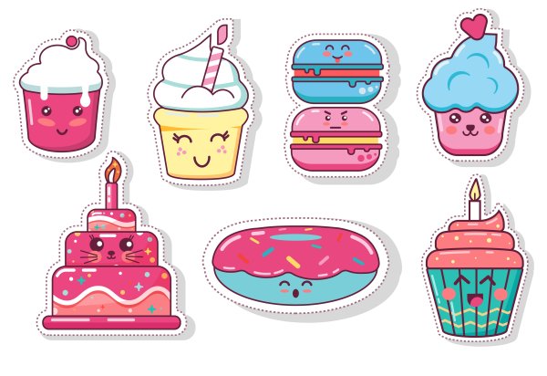 Stickers food Bakery