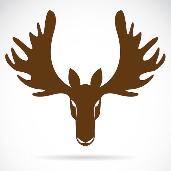 Рога лося вектор
