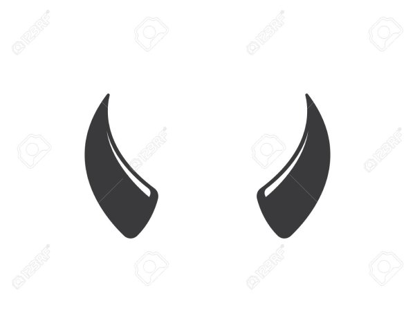 Черные рожки чертика