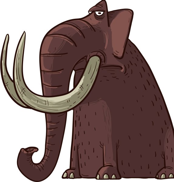 Мамонт мультяшный символ