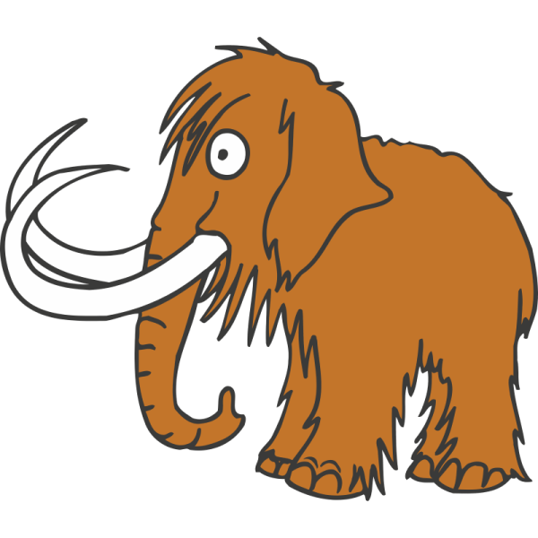 Мамонт для срисовки