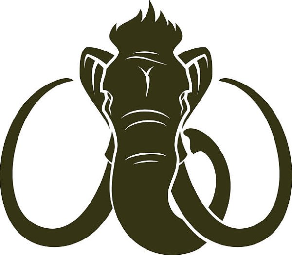 Стилизованное изображение мамонта