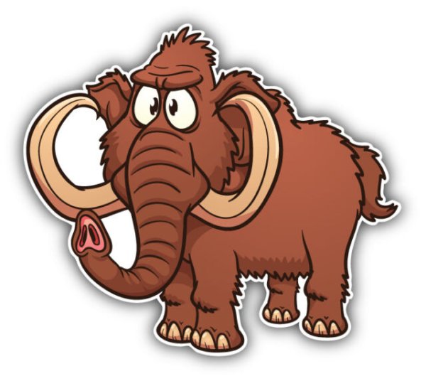 Мамонт мультяшный