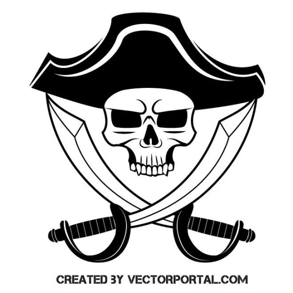 Пиратские эмблемы для печати