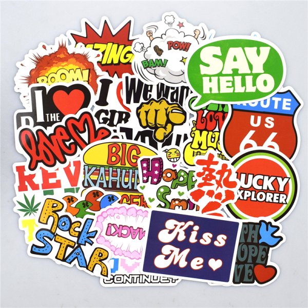 Наклейки с текстом