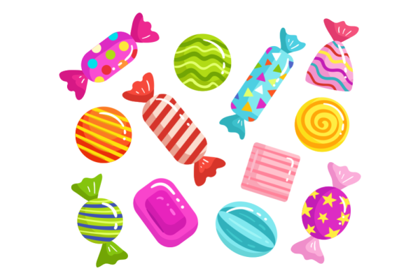 Сладости на одном листе